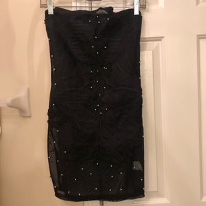 Mini strapless dress